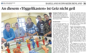 Basellandschaftliche Zeitung, vom: Freitag, 31. Oktober 2014