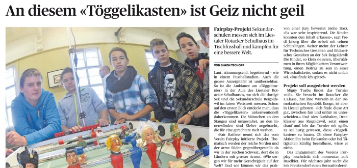 Basellandschaftliche Zeitung, vom: Freitag, 31. Oktober 2014